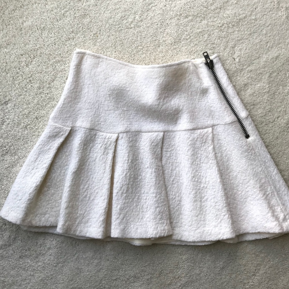 BCBG Cream Fit and Flare Skirt